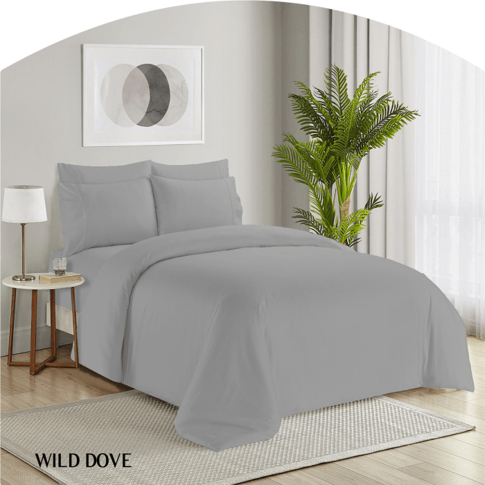 SIMON BAKER SHEET SET Simon Baker Organic Bamboo Cotton Wild Dove 4 Piece Sheet Set (7895681171545)