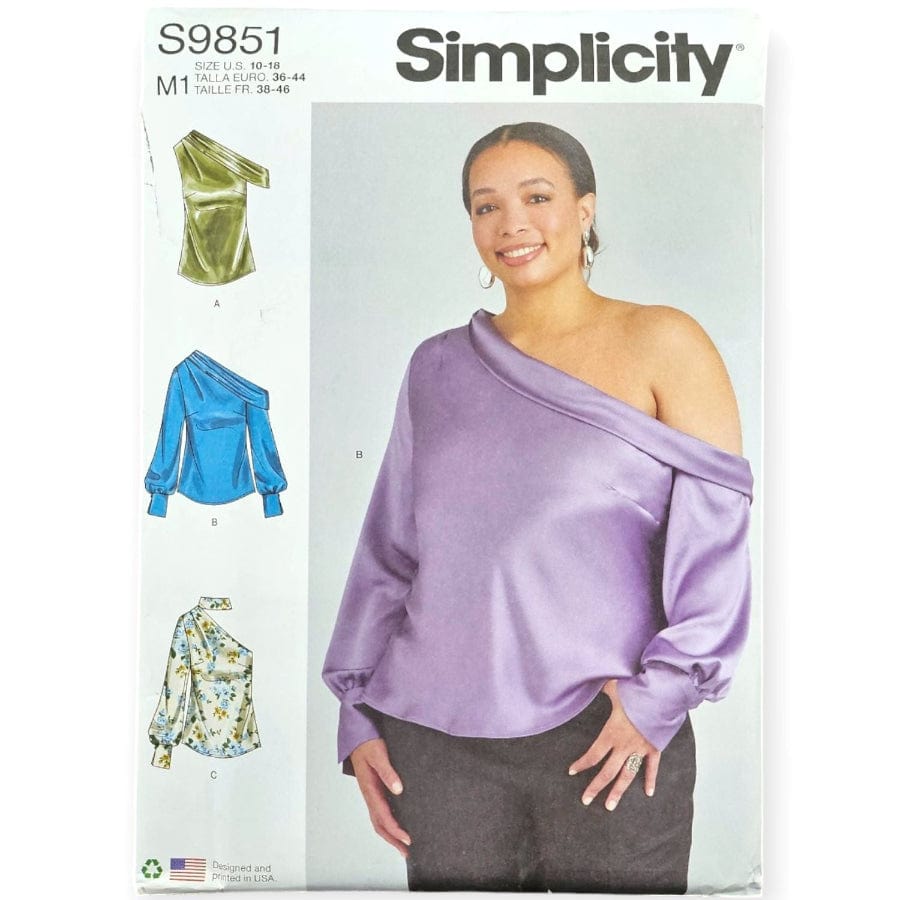 Simplicity Patterns Habby 10-18 9851 M1 Simplicity Sewing Patterns