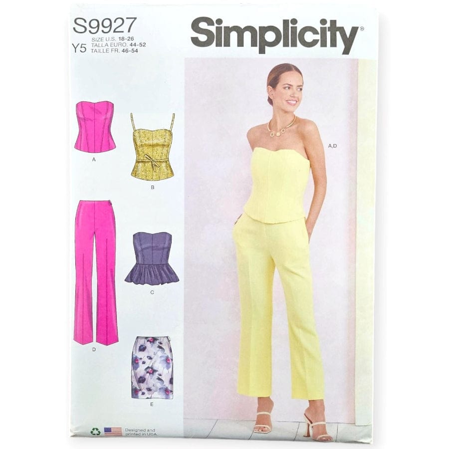 Simplicity Patterns Habby 18-26 9927 Y5 Simplicity Sewing Patterns