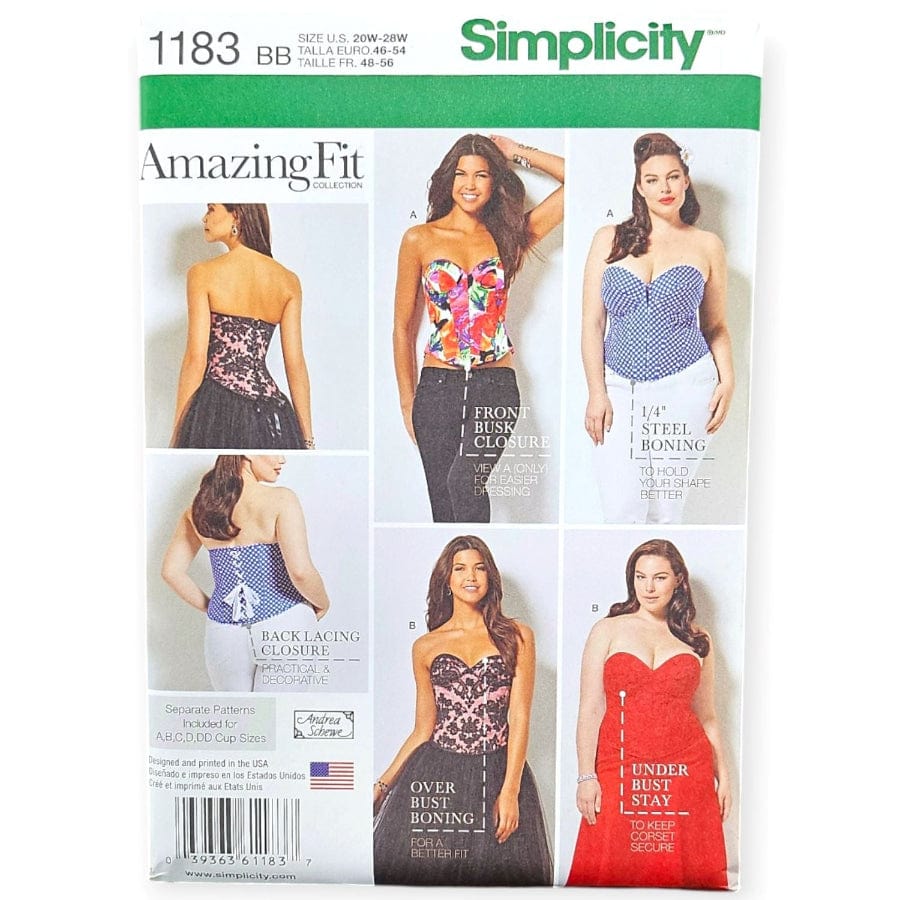 Simplicity Patterns Habby 20W-28W 1183 BB Simplicity Sewing Patterns