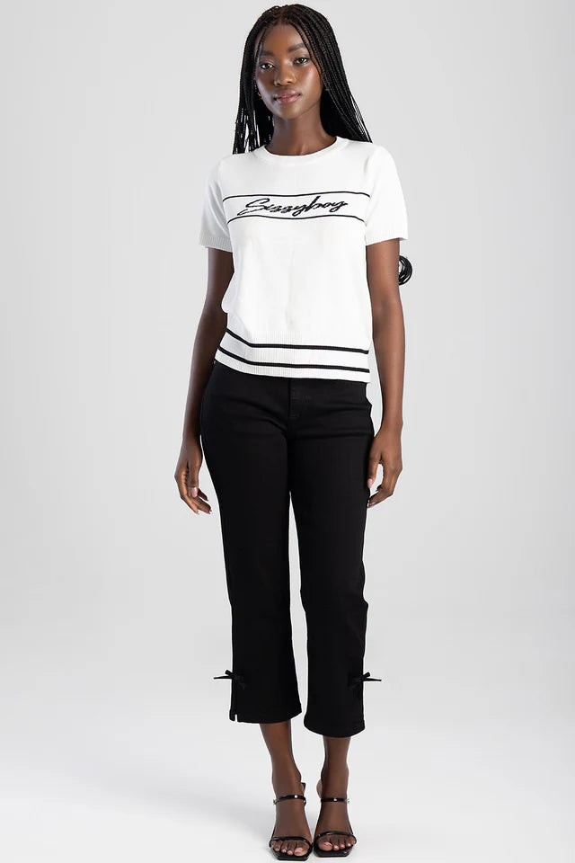 Sissy Boy Golf T Shirt M Sissy Boy Need To Think Knit Top OffWhite