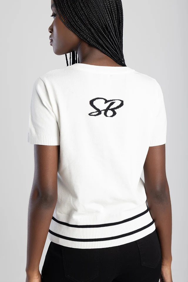 Sissy Boy Golf T Shirt Sissy Boy Need To Think Knit Top OffWhite