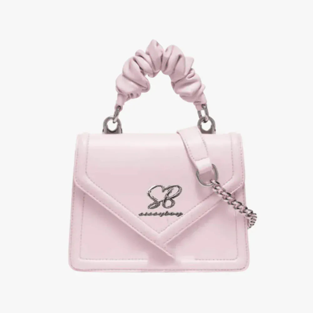 Sissy Boy Handbag Sissy Boy Pastal Bag Pompom Handle Pink