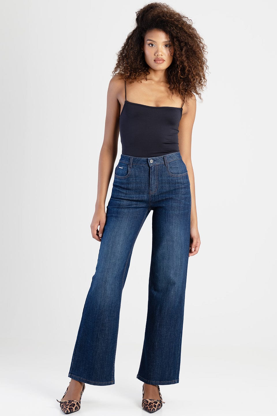 Sissy Boy Jeans Sissy Boy Sophia: High Waist Wide Leg - Dark Vintage