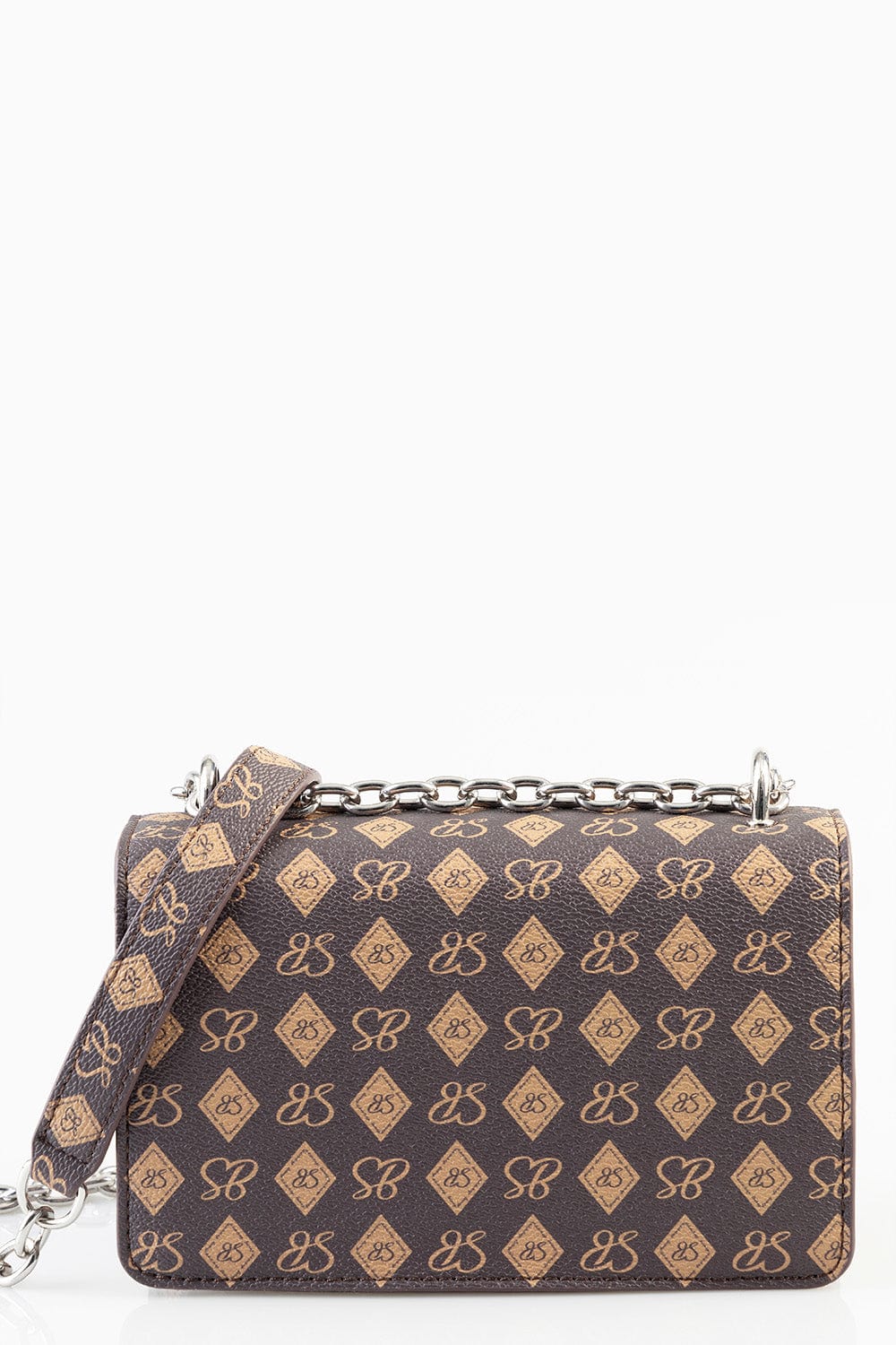 Sissy Boy Ladies Handbags Sissy Boy Structured Crossbody Print 1 With Silver Trims