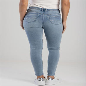 Sissy Boy Ladies Jeans Sissy Boy Zoey Mid Waist Basic Skinny Light Vintage