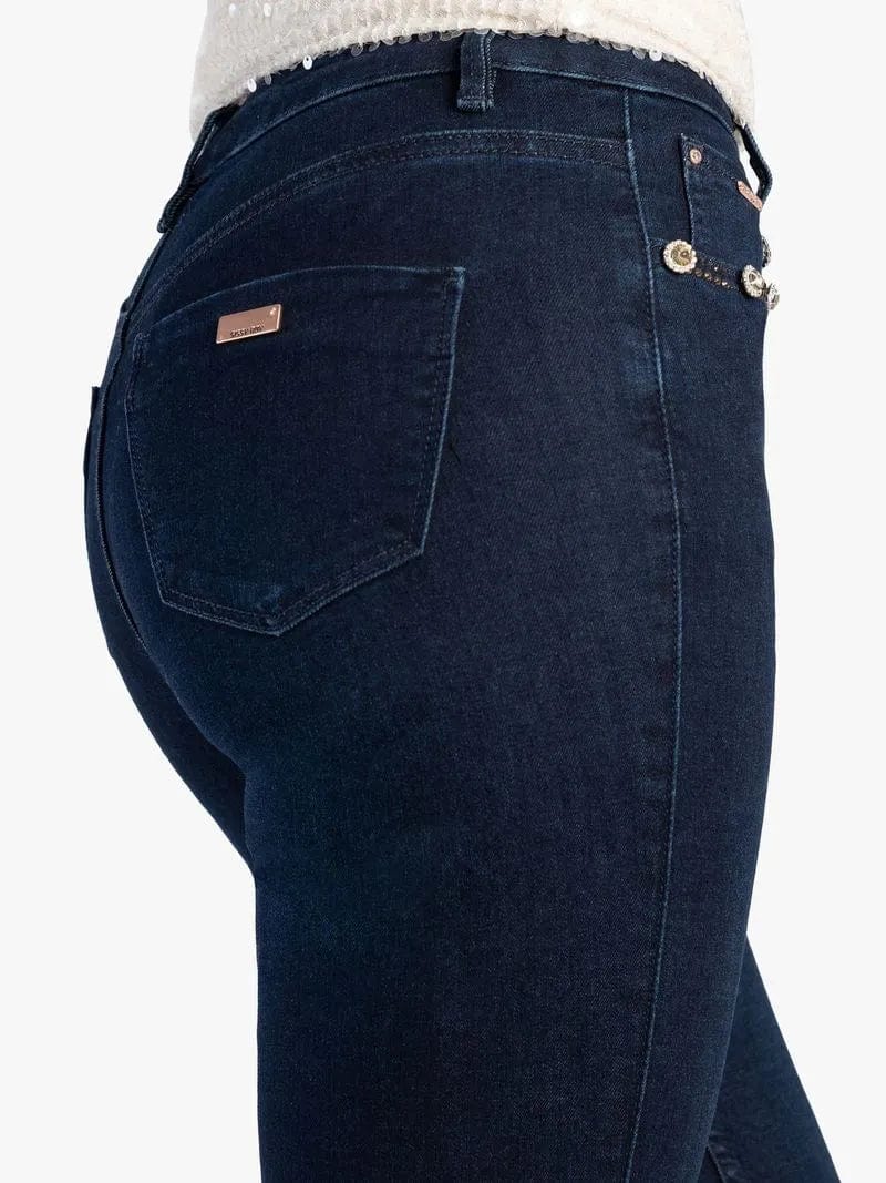 Sissy Boy Ladies Jeans Women's Sissy Boy Blue Mid waist Bootleg Jeans