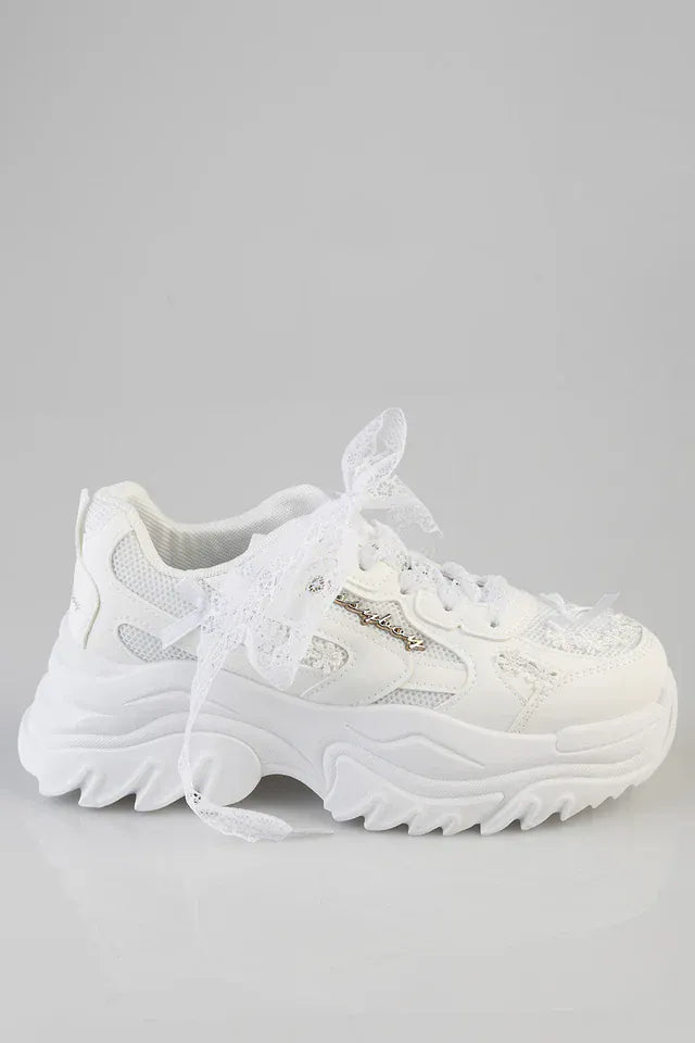 Sissy Boy LADIES SNEAKER 3 Sissy Boy women's Chunky Bowie Sneakers White