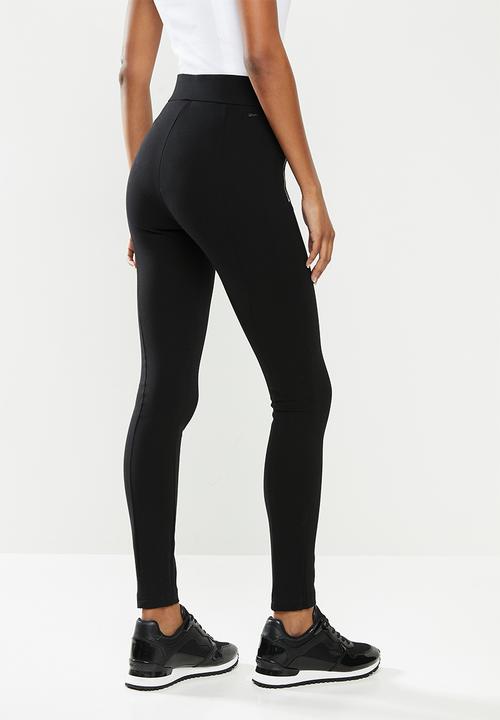 Sissy Boy Leggings Sissy Boy Valery High Rise Legging With Metal Zip Front Black