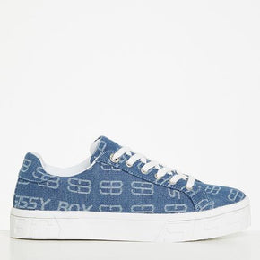 Sissy Boy Sneaker Size 3 Ladies Jacquard Sneaker Denim (7289984188505)