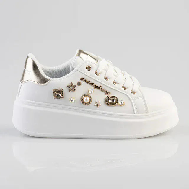 Sissy Boy Sneakers 3 Sissy Boy Gemy  Platform Sneaker White