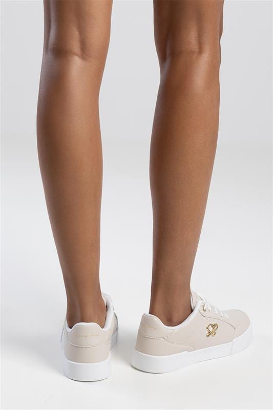 Sissy Boy Sneakers Sissy Boy Embossed Sneaker Stone SH1230 (7788620808281)