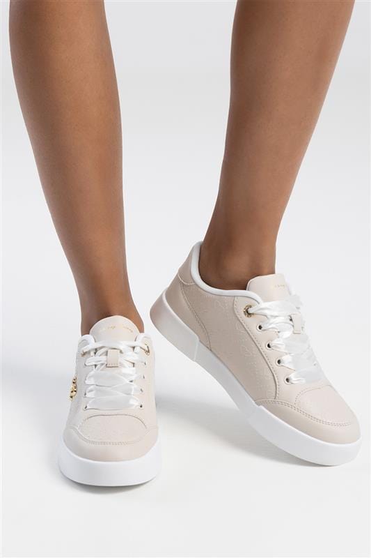 Sissy Boy Sneakers Sissy Boy Embossed Sneaker Stone SH1230 (7788620808281)