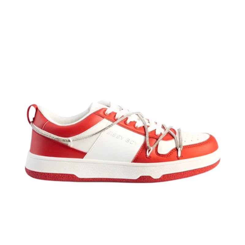Sissy Boy Sneakers Sissy Boy Red Colour Block Diamante Sneakers (7822503247961)
