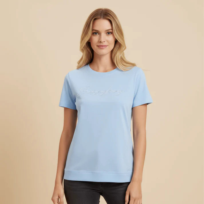 Sissy Boy T Shirt Sissy Boy Dream Drifter - Pale Blue T-Shirt With Pearls