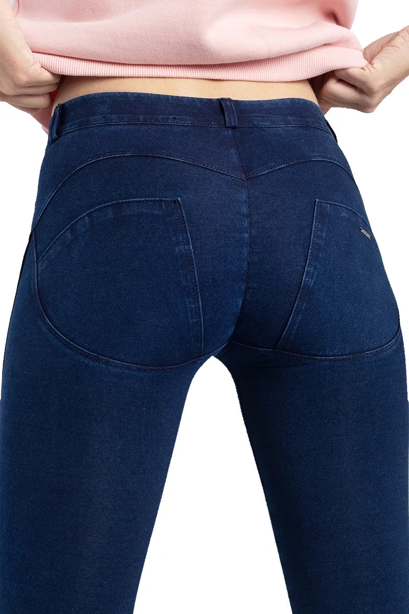 Sissy Boy Womens Jeans Sissyboy  Ladies Sculpt Knit Jegging-Indigo P19594