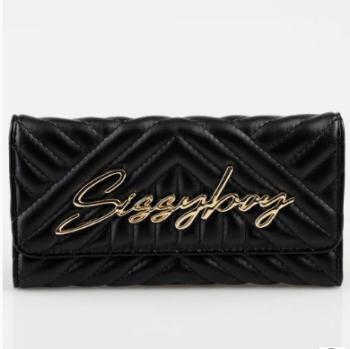 Sissyboy Black Ladies Quilted Purse (7312984670297)