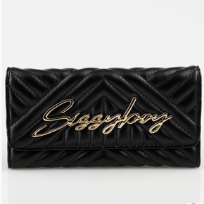 Sissyboy Black Ladies Quilted Purse (7312984670297)