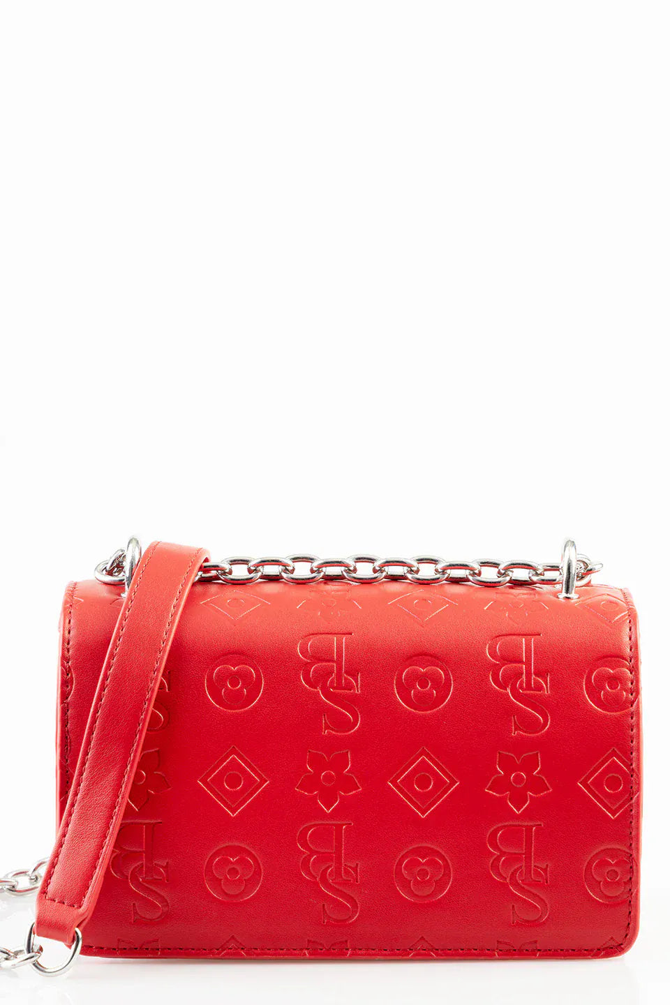 SissyBoy Hand Bag Sissy Boy Embossed Crossbody Bag Red BG664