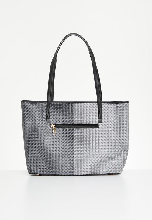 Sissyboy Handbag SissyBoy Ladies Printed Shopper Black And Grey Bag (7290523910233)