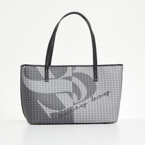 Sissyboy Handbag Sissyboy Ladies Printed Shopper Black And Grey Bag (7290523910233)