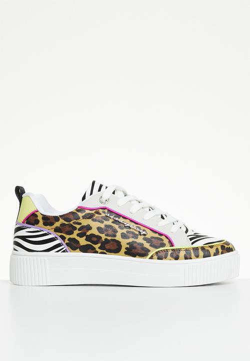 SissyBoy Ladies Sneakers Size 3 Ladies Animal Print And Col Block Sneaker (7289978159193)