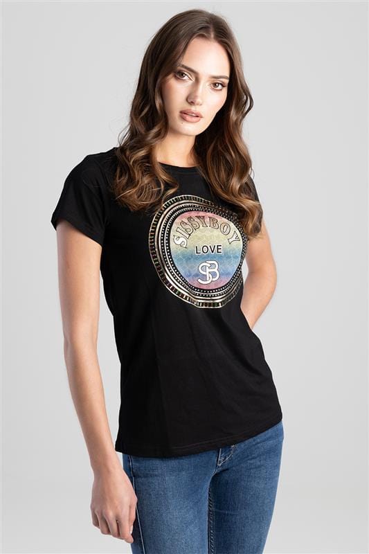 Sissyboy Ladies T shirts Sissy Boy Vester Regular Fit Multi-Technique Logo Top (7782928744537)