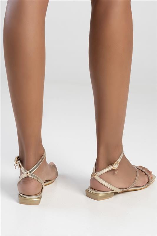 Sissyboy Sissyboy Ladies Bling Sandal Gold (7375486746713)
