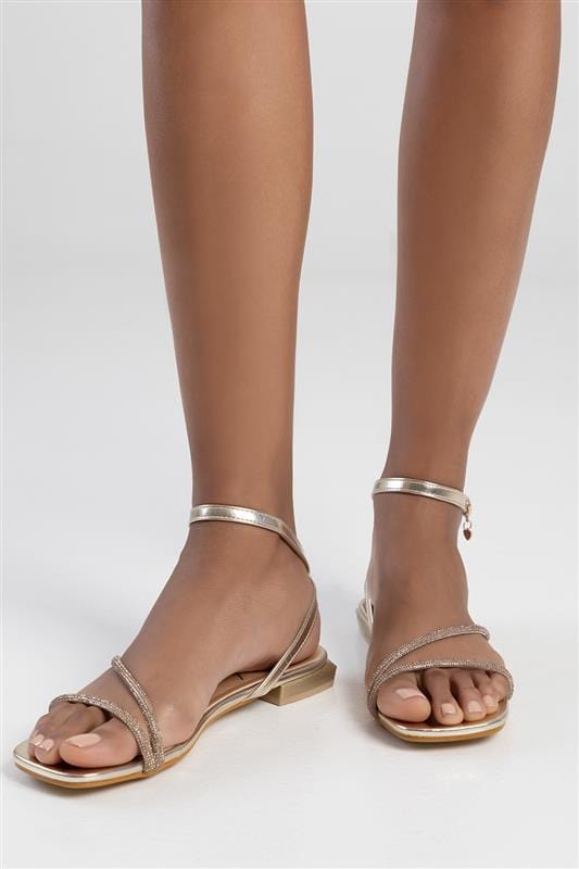 Sissyboy Sissyboy Ladies Bling Sandal Gold (7375486746713)