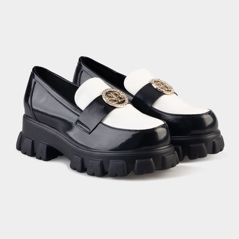 Sissyboy Sissyboy Ladies Loafer Black And White (7510860005465)