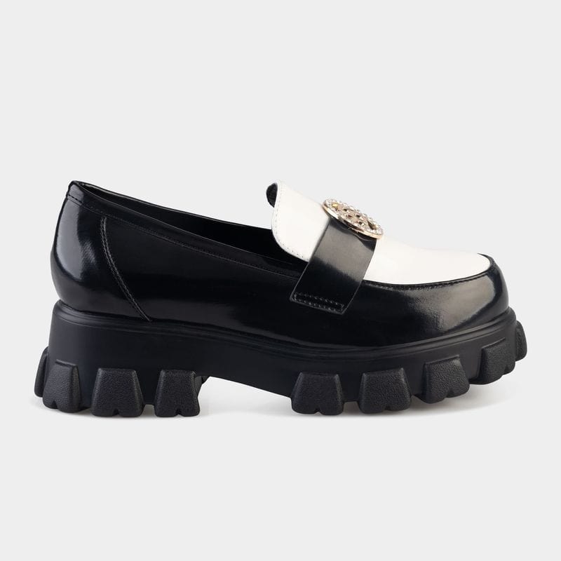 Sissyboy Sissyboy Ladies Loafer Black And White (7510860005465)