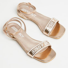 Sissyboy Size 3 Ladies Sissy Boy Sandals Rose Gold (7312491053145)