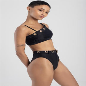 Sissyboy Size Small Sissyboy Ladies One Shoulder Bikini Top Black (7348836073561)