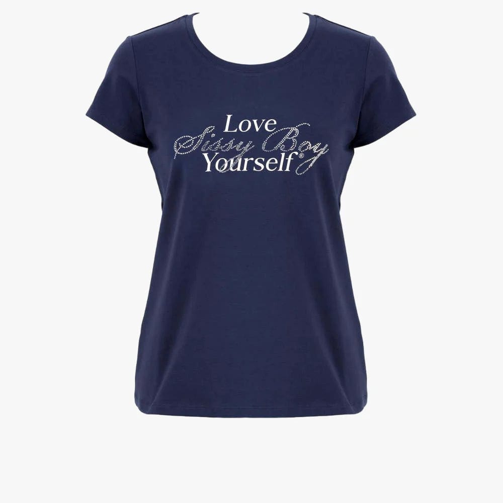 Sissyboy T Shirt Sissy Boy Mindful Multi Technique Logo Top Navy (7811841458265)
