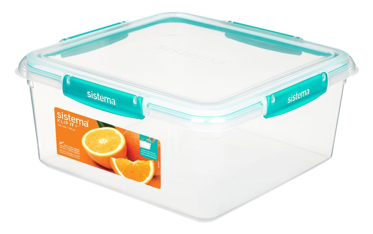 Sistema Sistema 5.5L Square Klip It Plus Minty Teal 89150-8T (7445454225497)