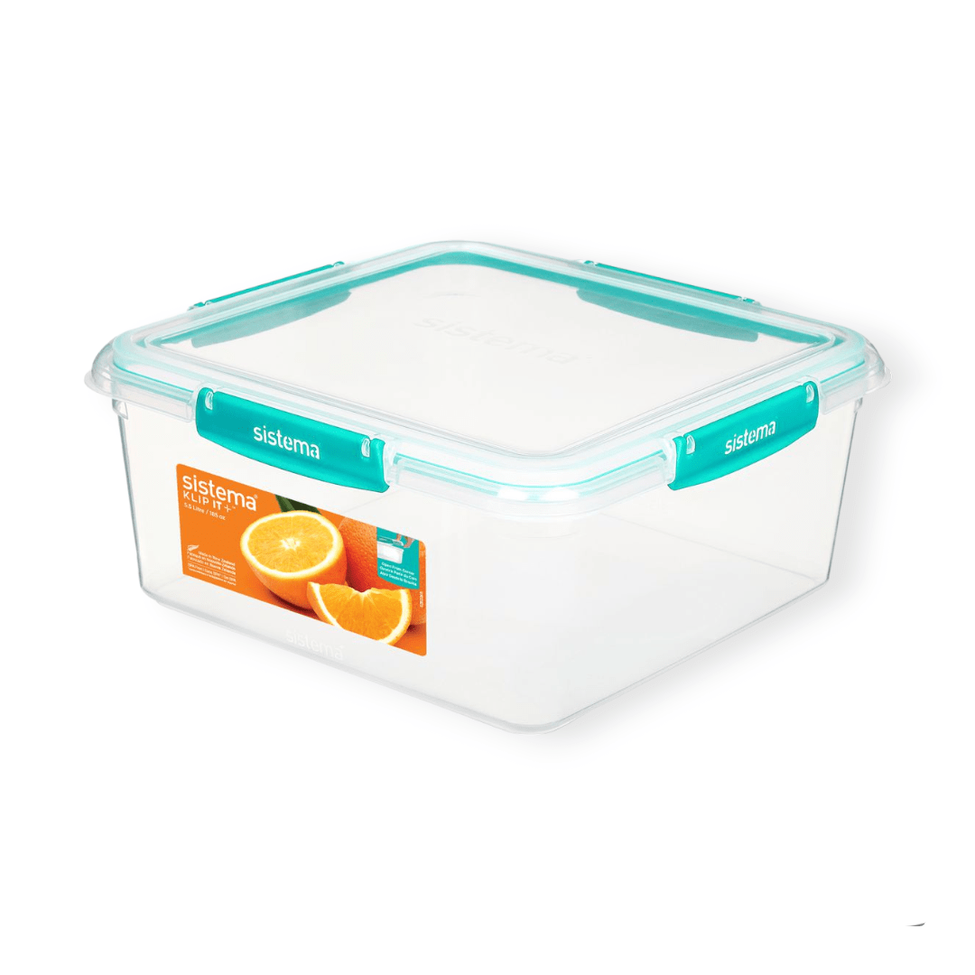 Sistema Sistema 5.5L Square Klip It Plus Minty Teal 89150-8T (7445454225497)