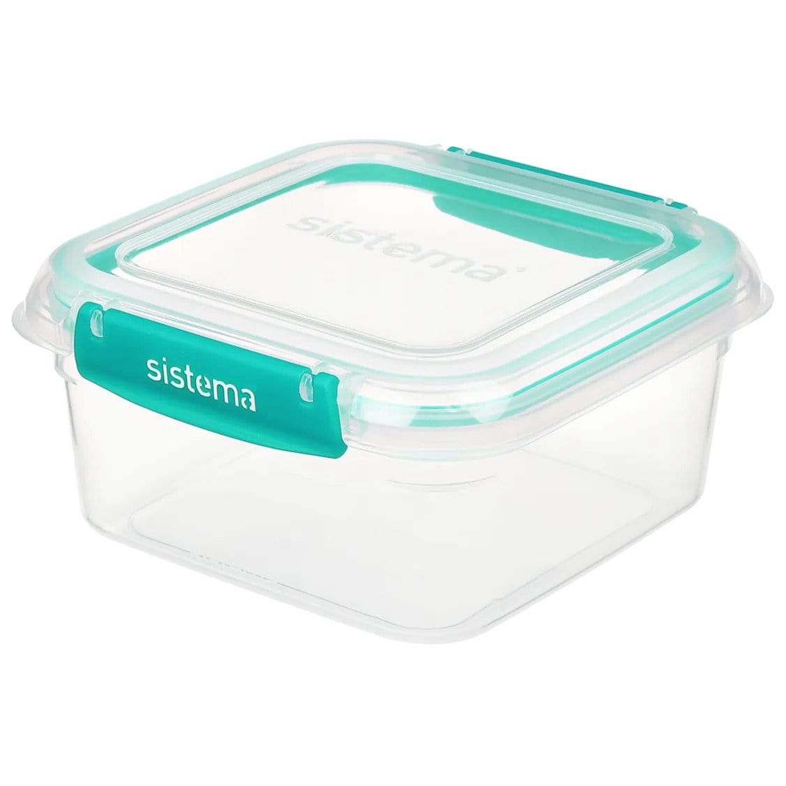 Sistema Sistema Minty Teal 400ml Square Klip It Plus 891650-8T (7445429944409)