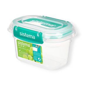 Sistema Sistema Rectangle Klip It Plus Food Storage 400ml Minty Teal 891540-8T (7445416247385)