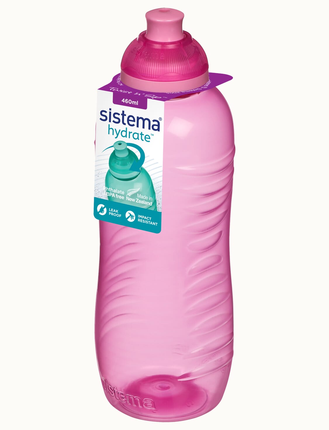 Sistema Water Bottle Sistema Twist n Sip Squeeze 460ml Water Bottle 785 (7445408677977)