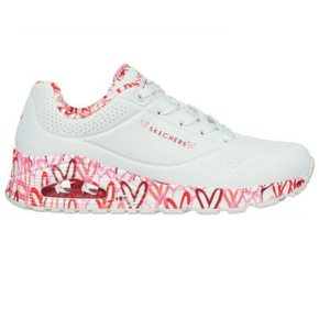 Skechers Ladies Sneakers Skechers Uno Red PInk (7403047813209)