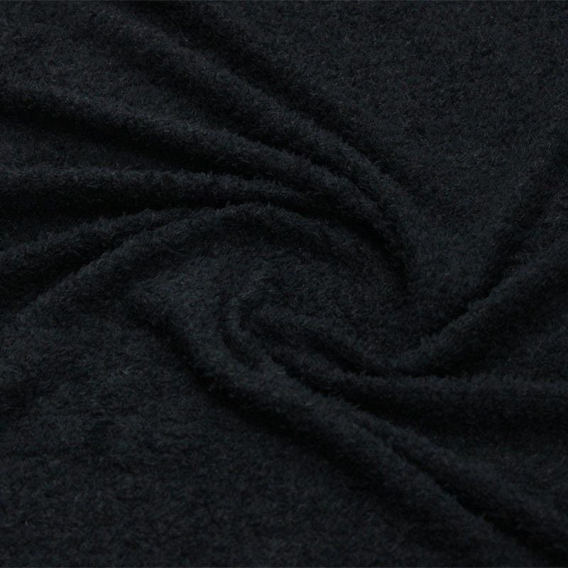 SKIMS FABRIC Dress Fabrics Black Boucle Knit Fabric Camel 150 cm