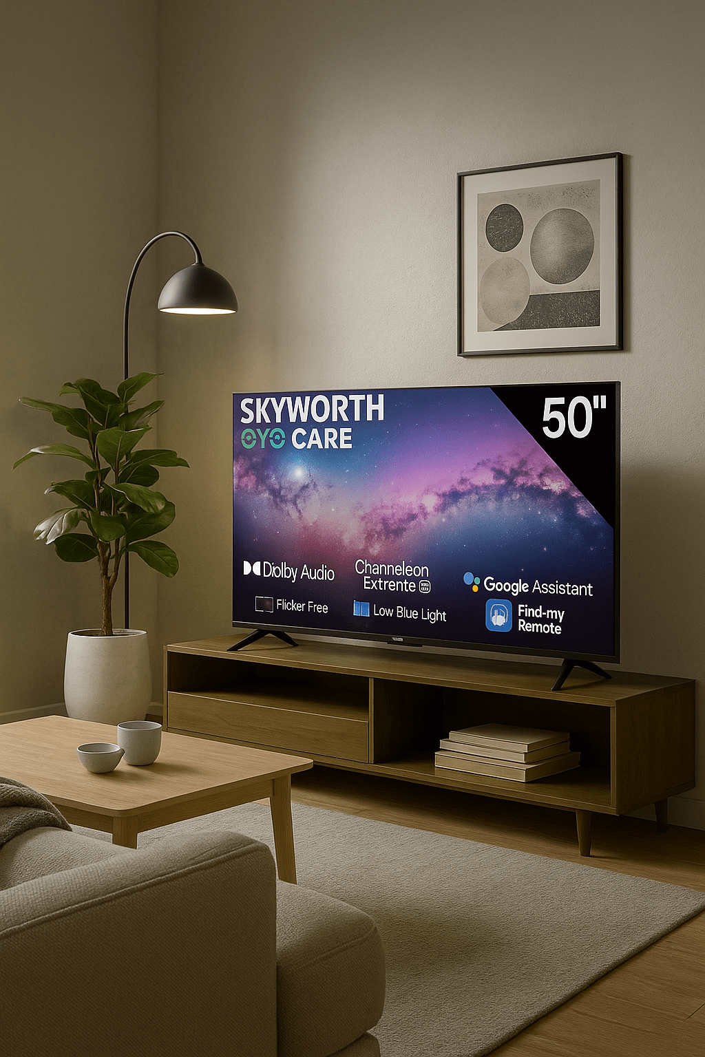 SKYWORTH TV Skyworth 50 Inch UHD Google TV 50G6600H