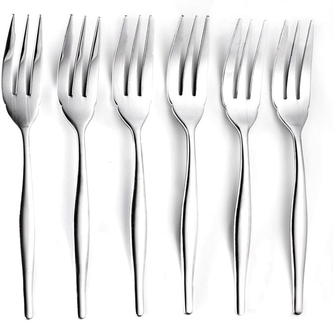 Eetrite Slimline Cake Fork Set - 6 Piece - MHC World