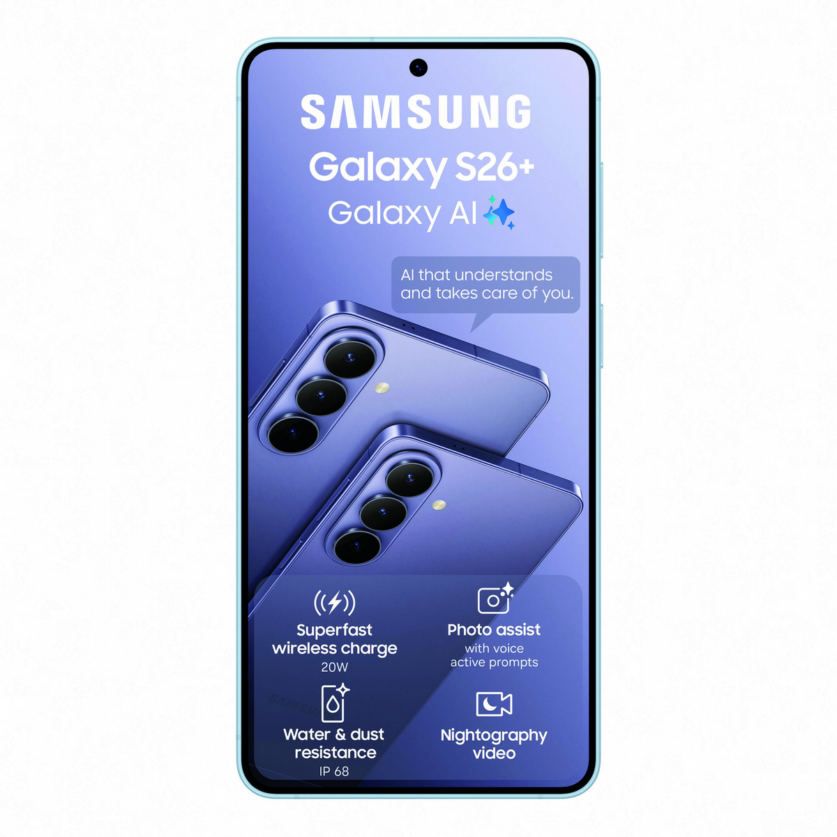 Samsung Galaxy S26 Plus 256GB - Sky Blue