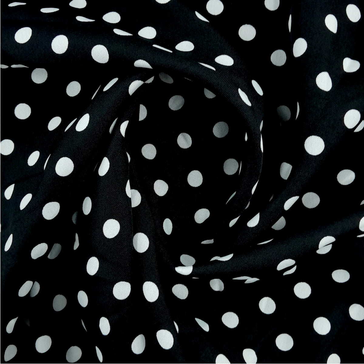 Printed Mini Matt Small Dot Black 140 cm