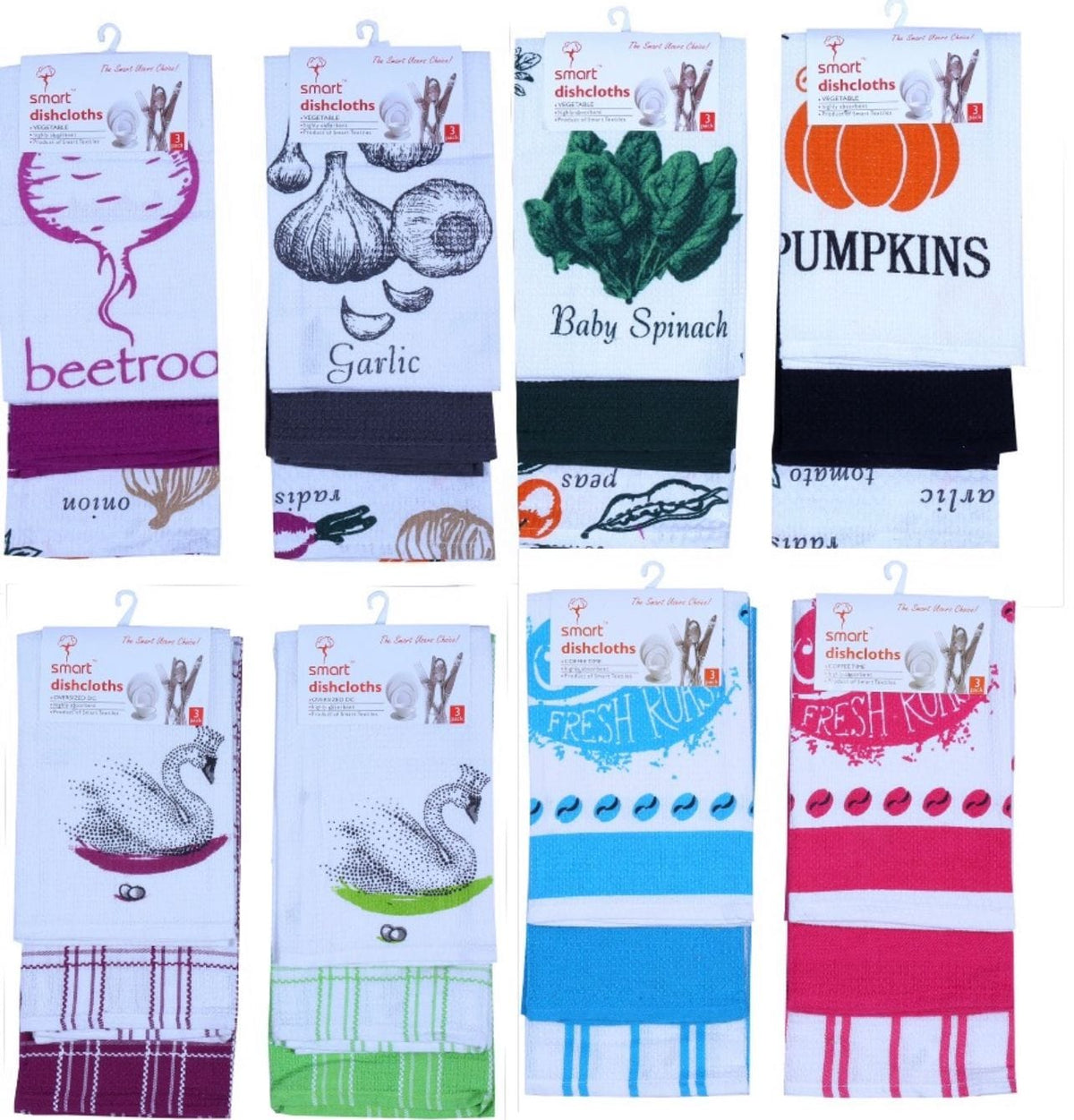 Smart Dish Cloths Smart Oversized DC Dishcloth 45x70cm 3 Pack Ref: 66
