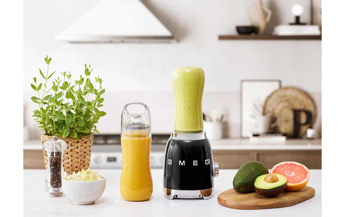 smeg blender Smeg Personal Blender 50's Style Black PBF01BLEU (7286888333401)