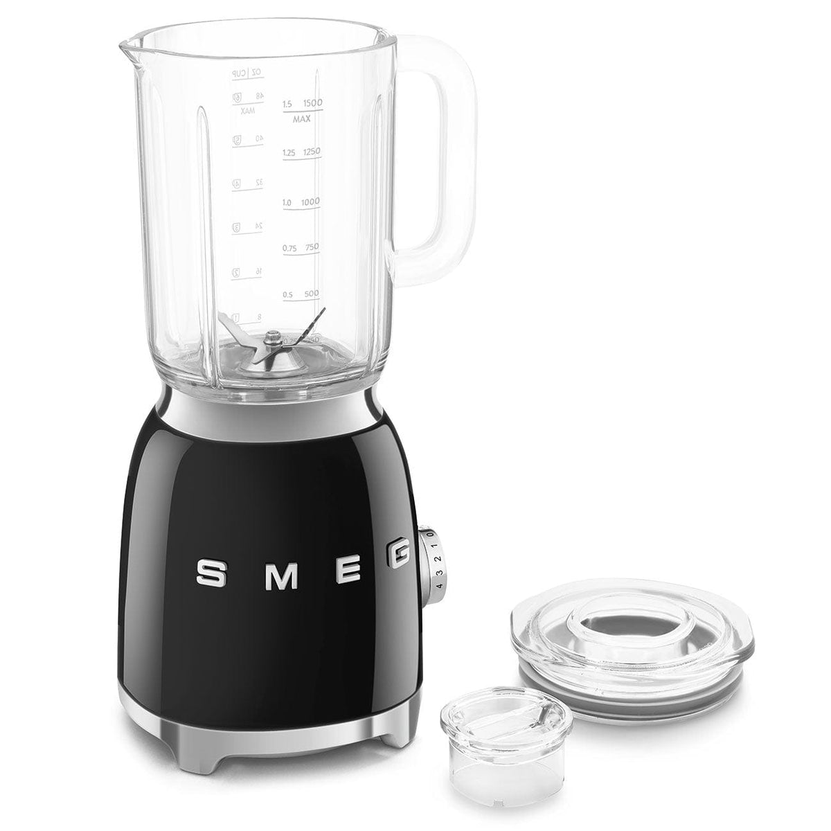 smeg blender Smeg Retro Style 1.5 Litre Jug Blender Black BLF03BLSA (6924091621465)