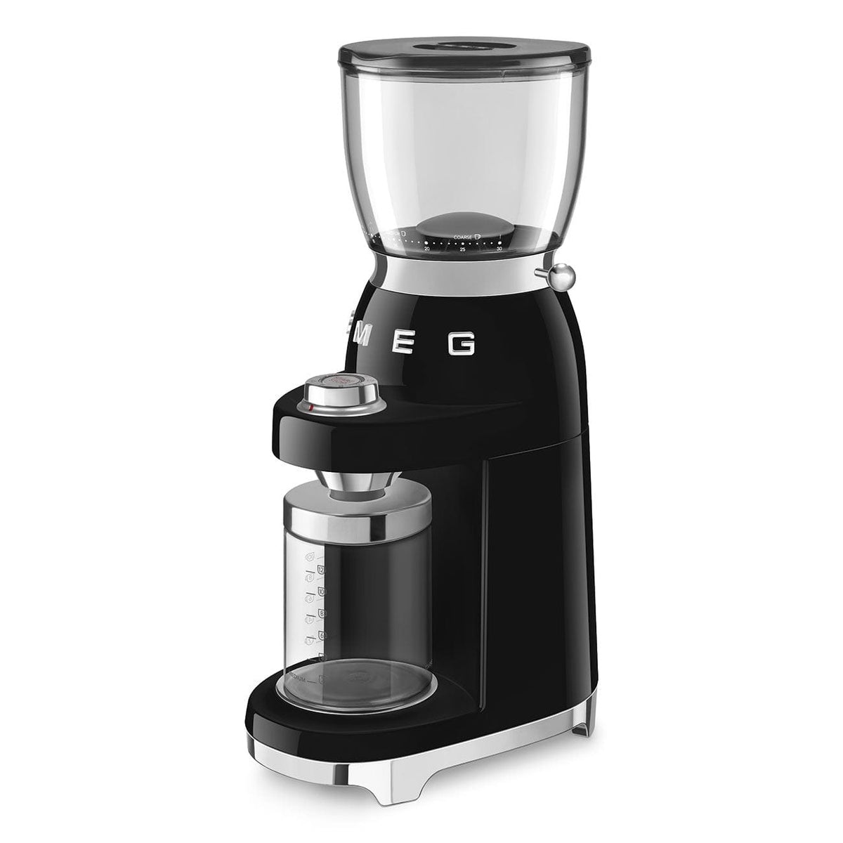 smeg COFFEE MACHINE Smeg 150W Retro Coffee Grinder Black CGF01BL (7185346986073)