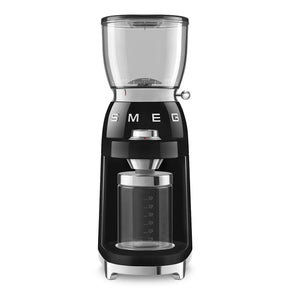 smeg COFFEE MACHINE Smeg 150W Retro Coffee Grinder Black CGF01BL (7185346986073)